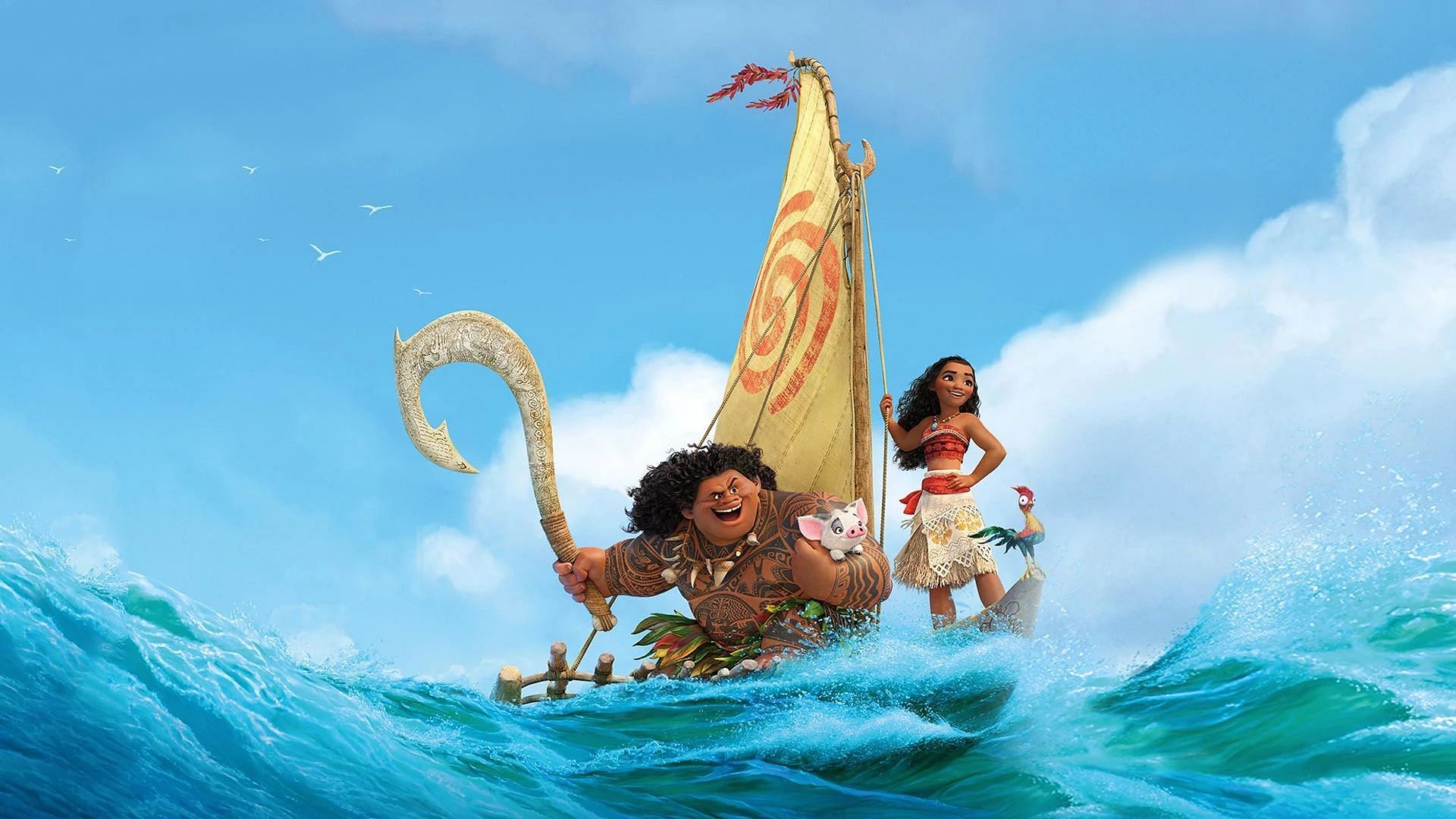 The characters in Moana (Image via JioHotstar)